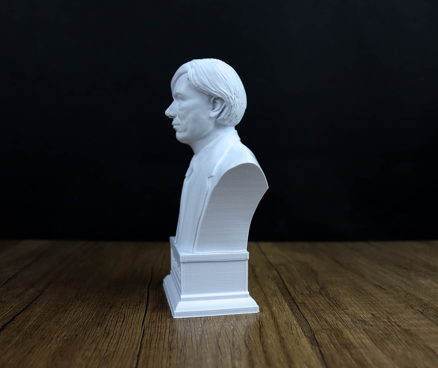Andy Warhol Bust, American writer Statue, Sculpture Decor