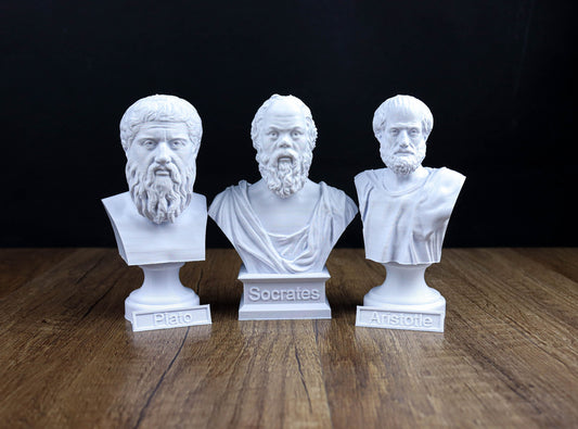 Socrates, Aristotle, Plato Busts Value Pack, Greek Philosophers Statues
