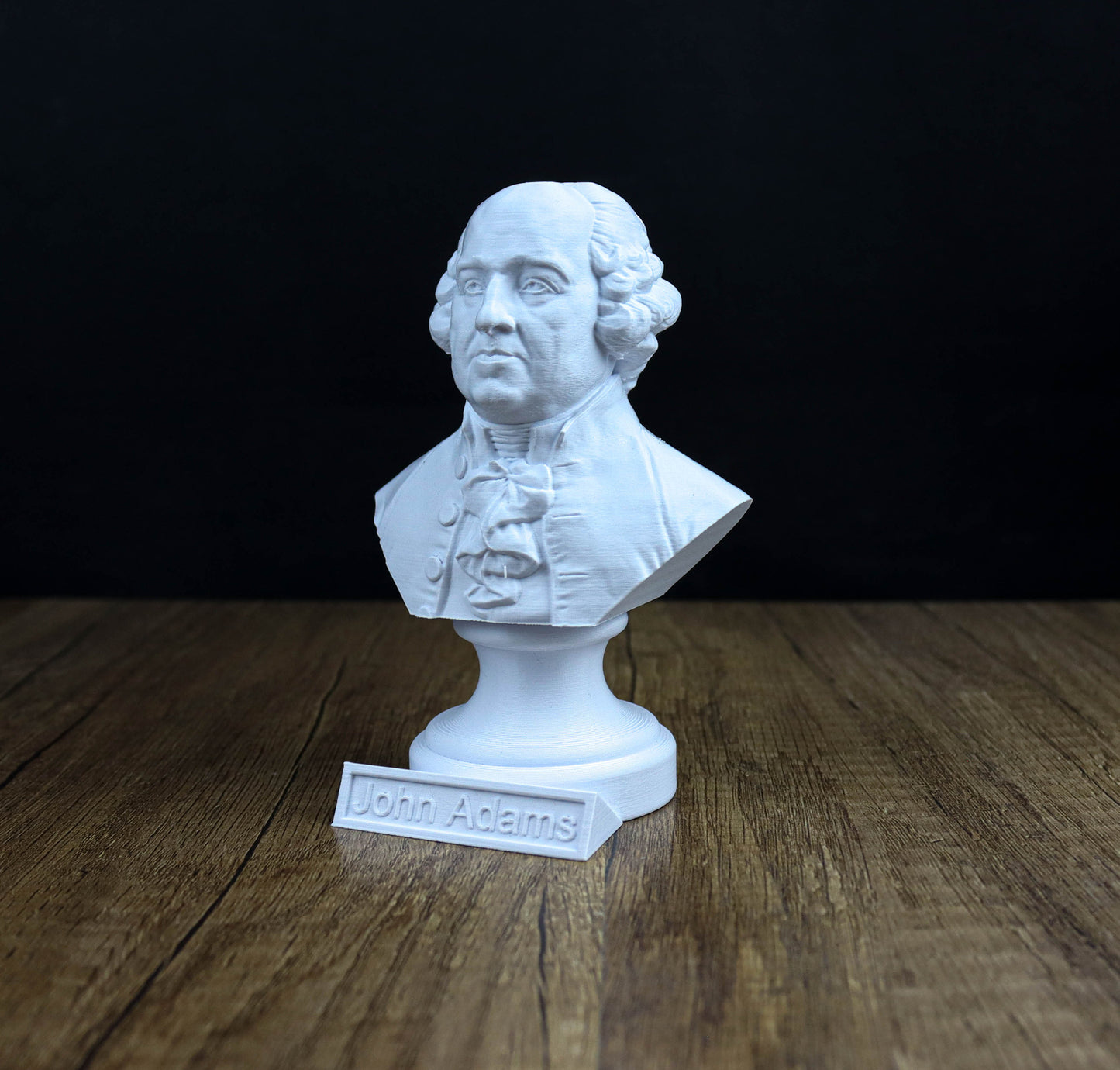 John Adams Bust, Founding Father Sculpture, Second President of the United States Statue