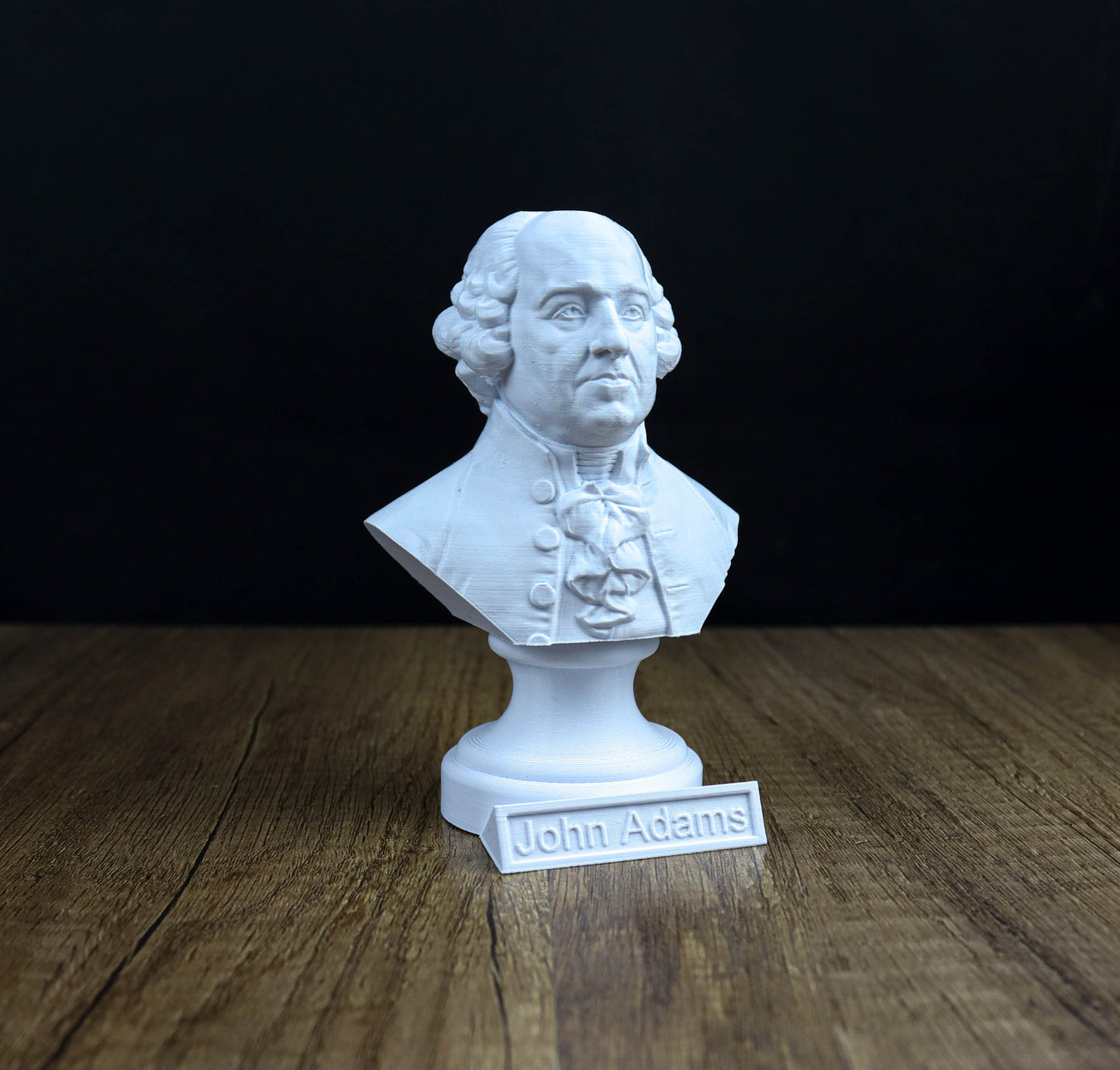 John Adams Bust, Founding Father Sculpture, Second President of the United States Statue