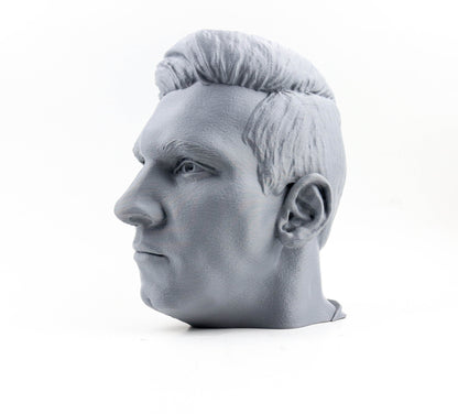 Lionel Messi Headphone Holder Bust, Headset Stand, Sculpture, Decoration