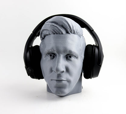 Lionel Messi Headphone Holder Bust, Headset Stand, Sculpture, Decoration