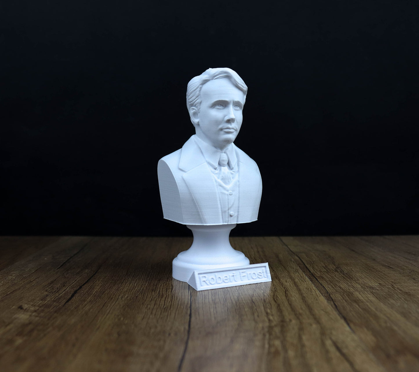 Robert Frost Bust, American Poet Sculpture, Poetry lover gift