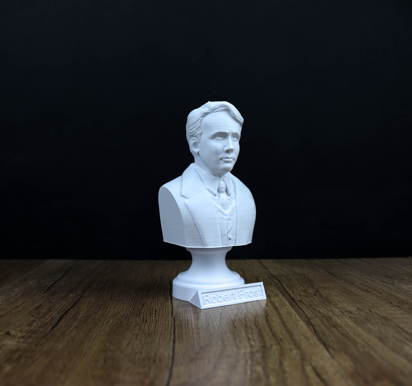 Robert Frost Bust, American Poet Sculpture, Poetry lover gift