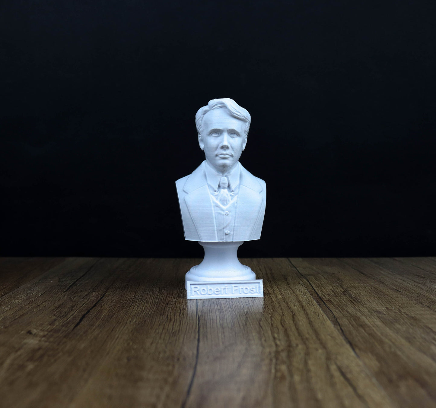 Robert Frost Bust, American Poet Sculpture, Poetry lover gift