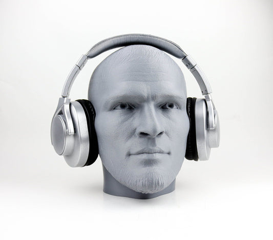 Khabib Nurmagomedov Bust Headphone Holder, Headset Stand, Bust, Sculpture, Decoration