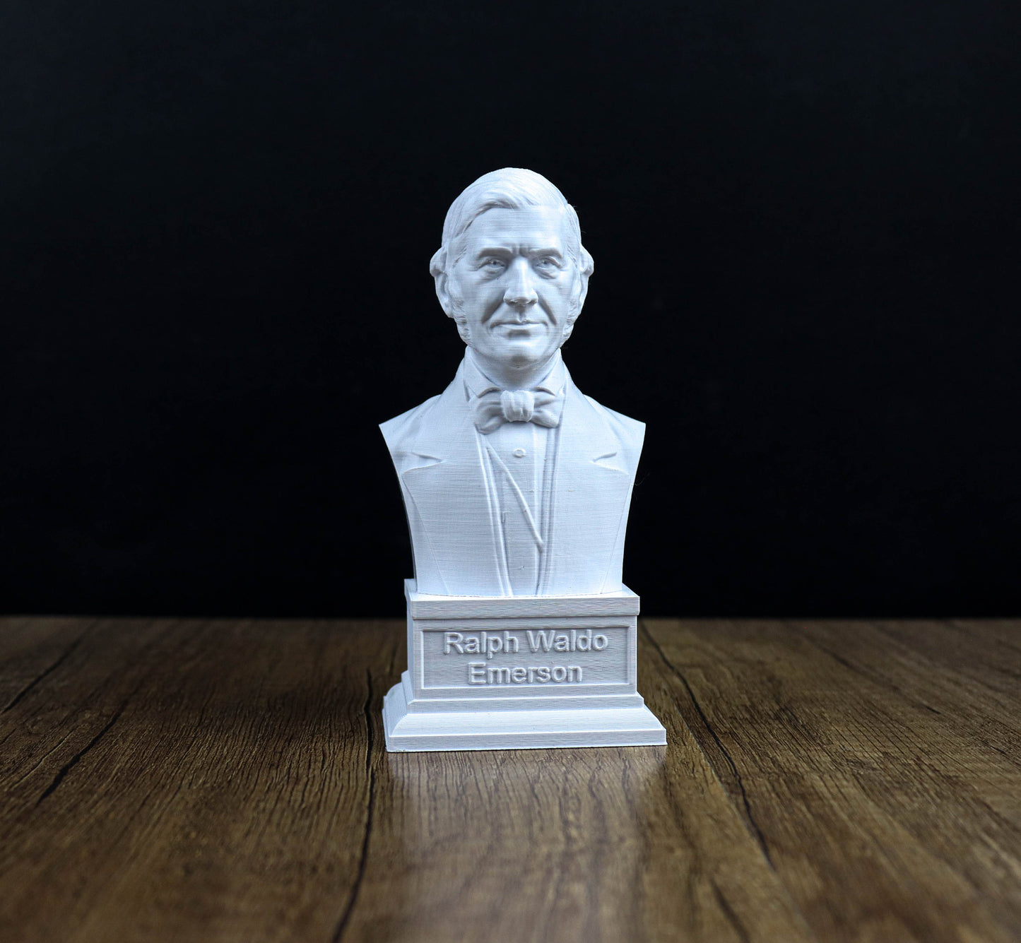 Ralph Waldo Emerson Bust, American essayist Statue, Concord Writer Sculpture