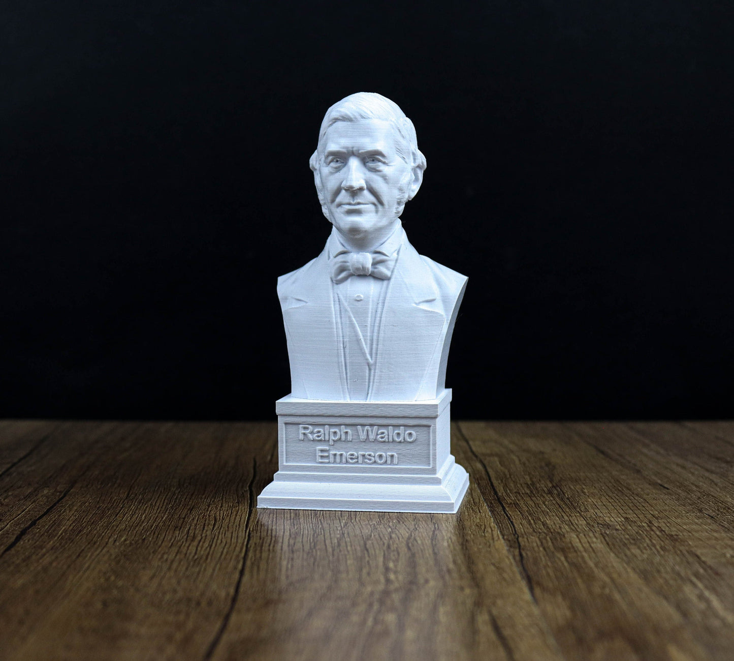 Ralph Waldo Emerson Bust, American essayist Statue, Concord Writer Sculpture