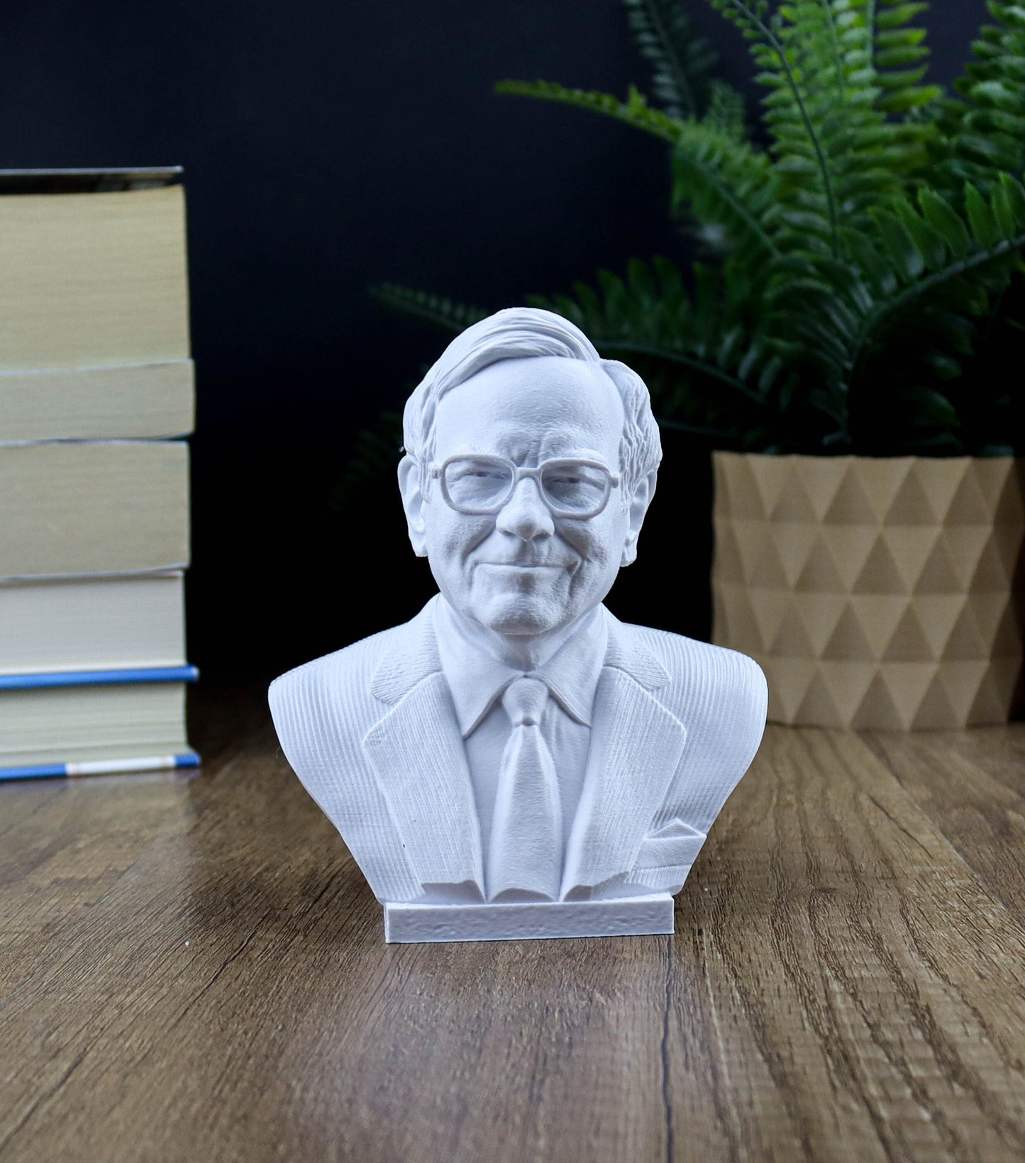Warren Buffett Bust, Oracle of Omaha Statue, Gift for Friend Stock Investor