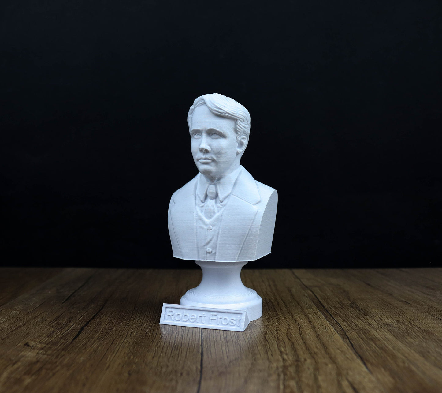 Robert Frost Bust, American Poet Sculpture, Poetry lover gift