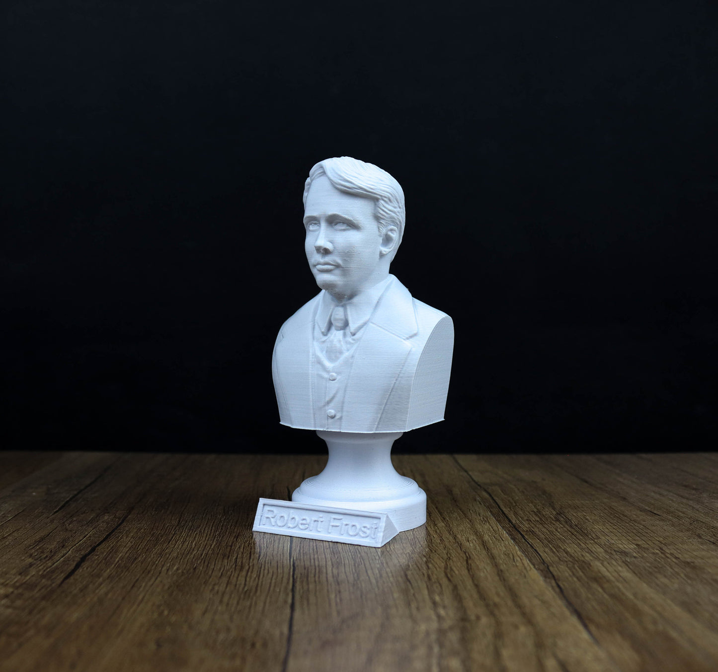 Robert Frost Bust, American Poet Sculpture, Poetry lover gift