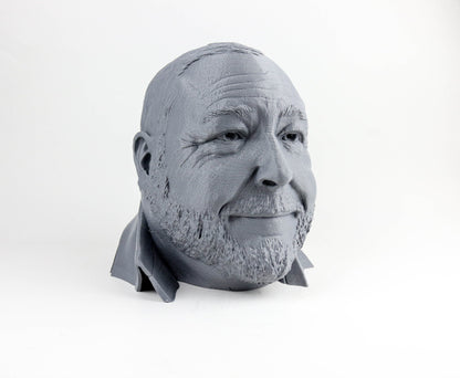 Alex Jones Headphone Holder, Headset Stand, Bust, Sculpture, Decoration