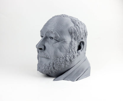 Alex Jones Headphone Holder, Headset Stand, Bust, Sculpture, Decoration