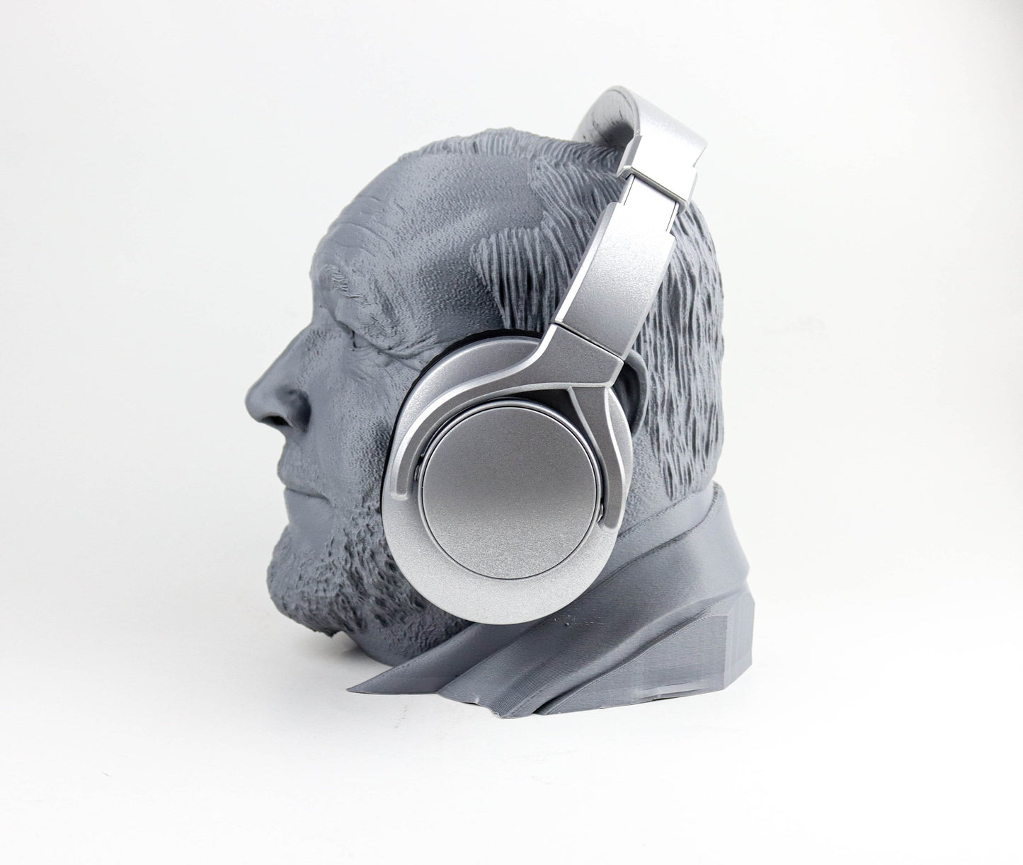 Alex Jones Headphone Holder, Headset Stand, Bust, Sculpture, Decoration