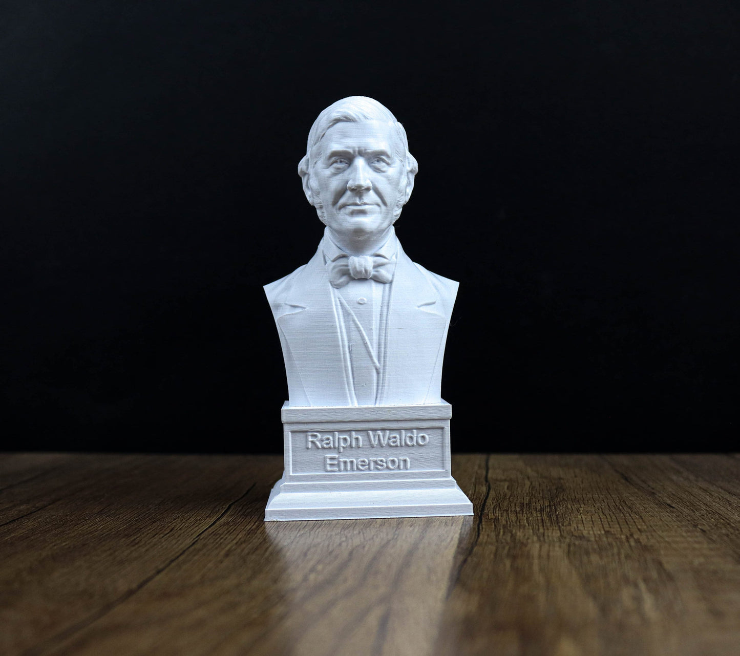 Ralph Waldo Emerson Bust, American essayist Statue, Concord Writer Sculpture