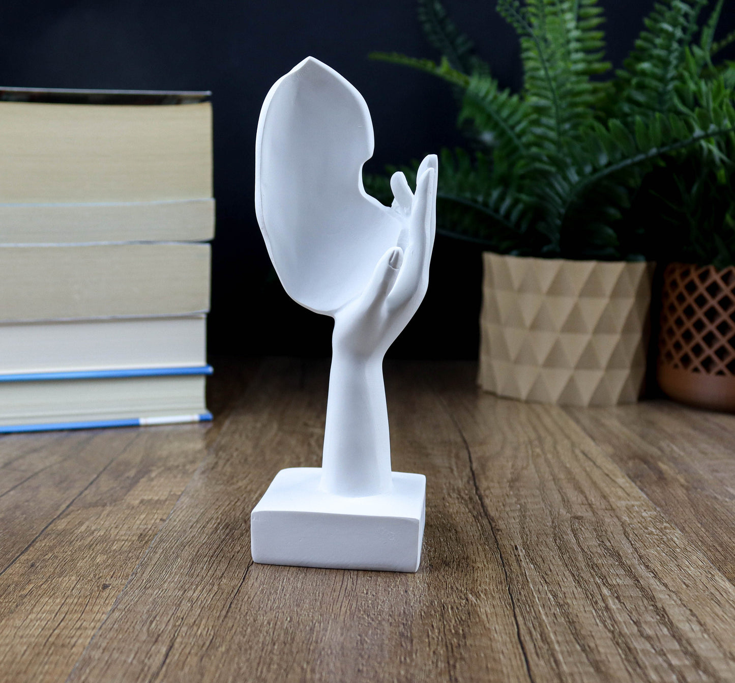 Abstract Art Woman Face Statue, Thinker Statue Home Decor, Bookshelf Decorative Objects