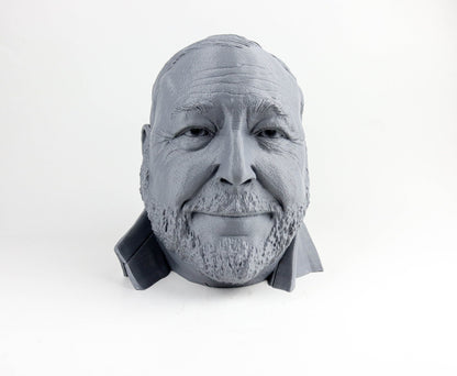 Alex Jones Headphone Holder, Headset Stand, Bust, Sculpture, Decoration