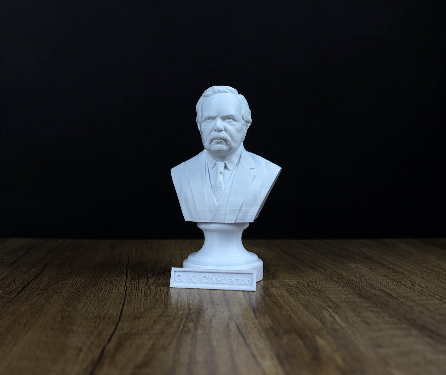 G. K. Chesterton Bust, British Author Sculpture