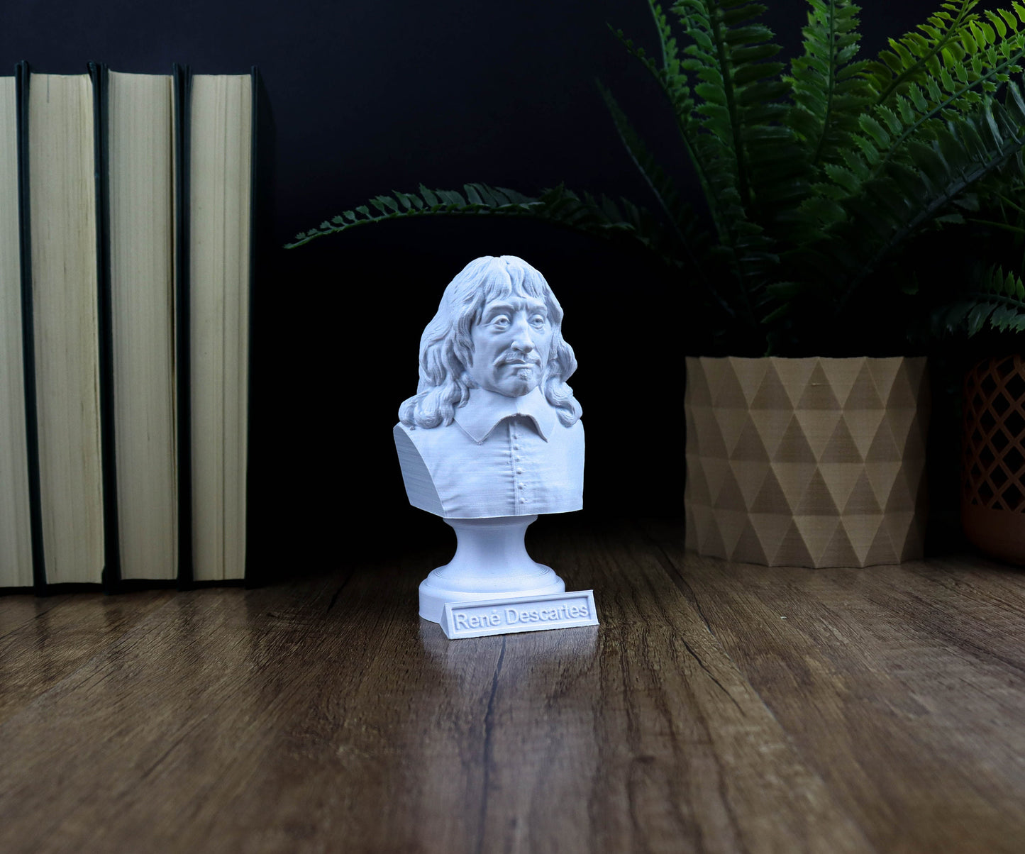 René Descartes Bust,  French Philosopher Statue