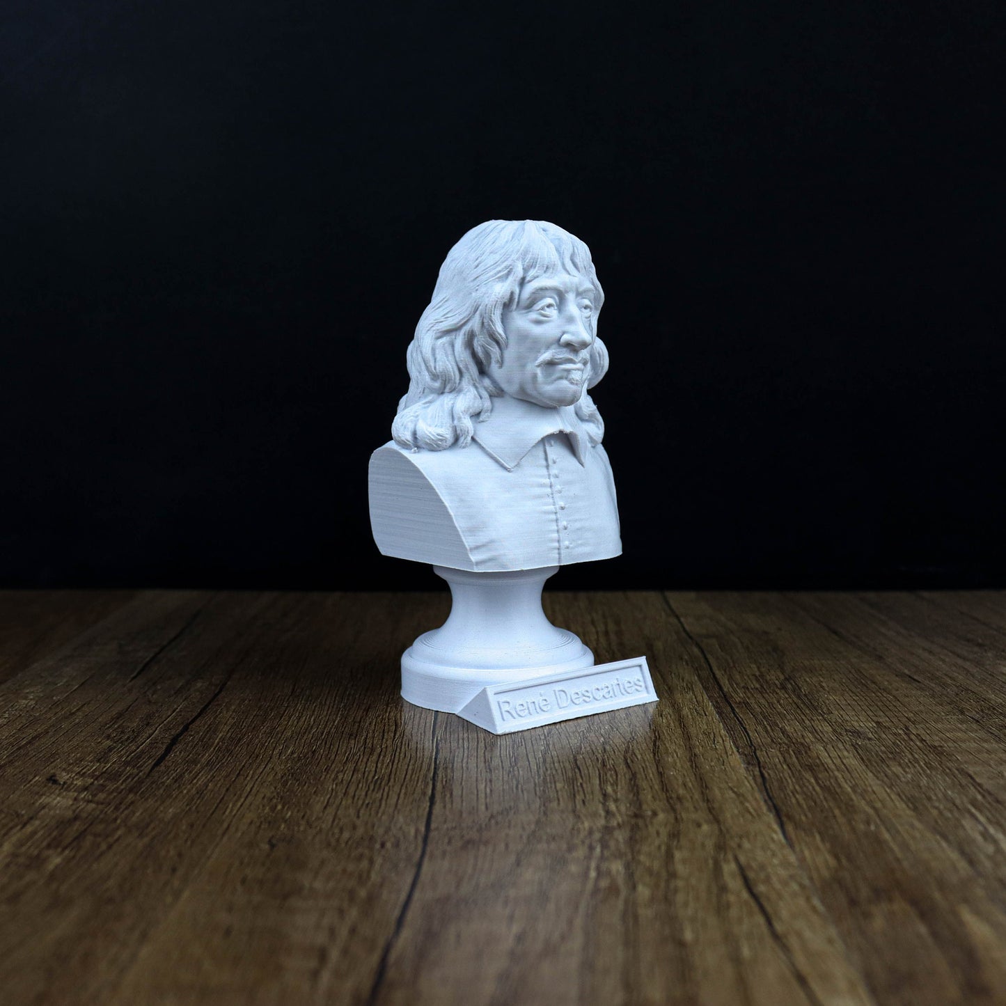 René Descartes Bust,  French Philosopher Statue