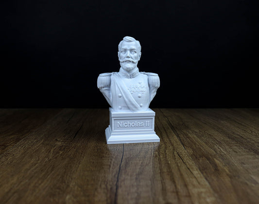 Nicholas II of Russia Bust, Tsar Nicholas Romanov Sculpture