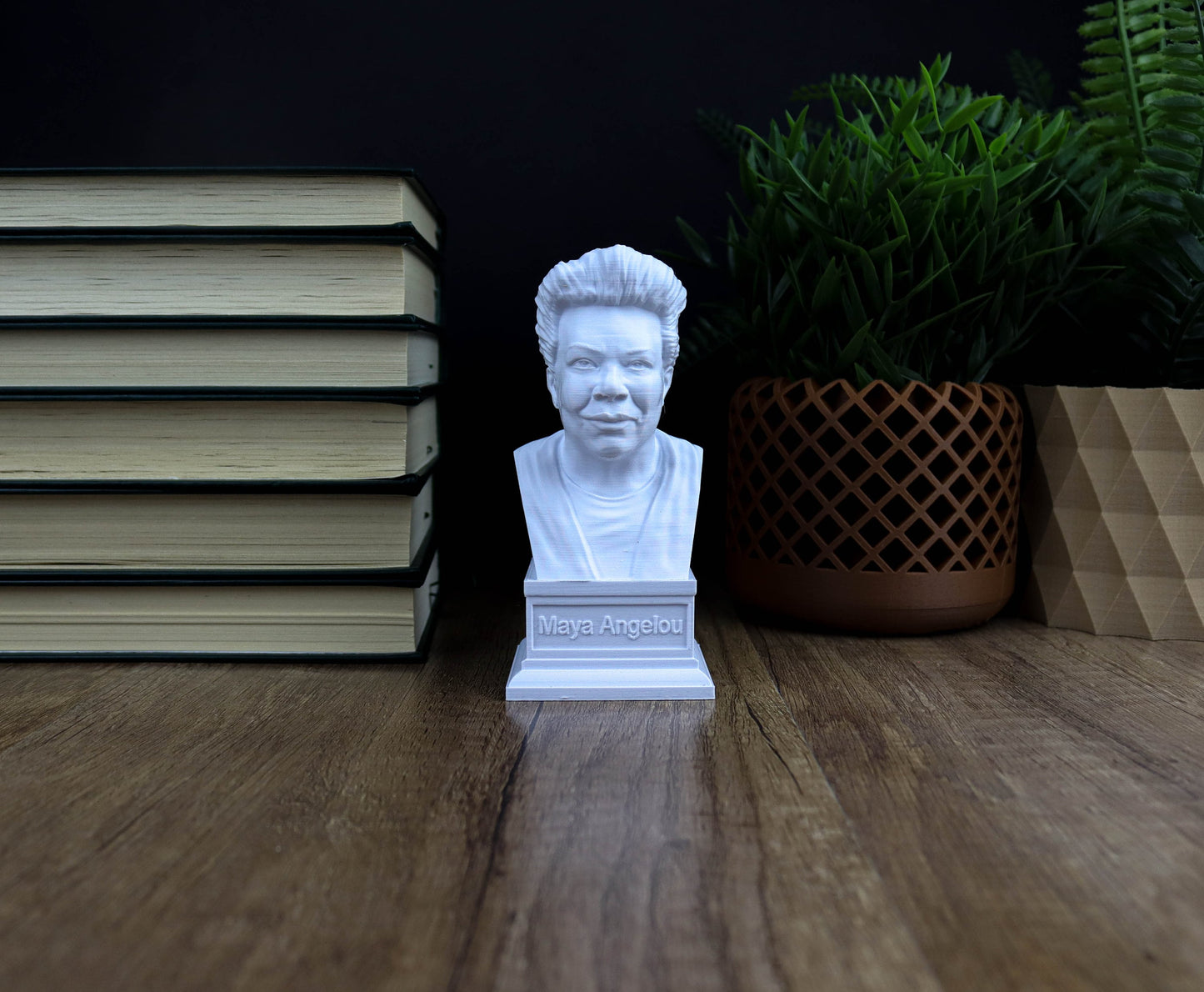 Maya Angelou Bust, African American Writer Statue, Civil Rights Activist Sculpture