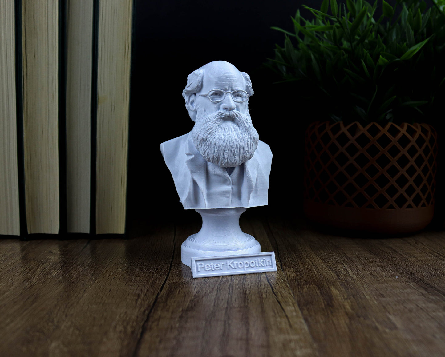 Peter Kropotkin Bust, Russian Anarchist and Geographer Statue, Anarchist Communism Sculpture