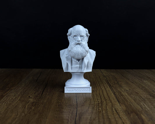 Peter Kropotkin Bust, Russian Anarchist and Geographer Statue, Anarchist Communism Sculpture