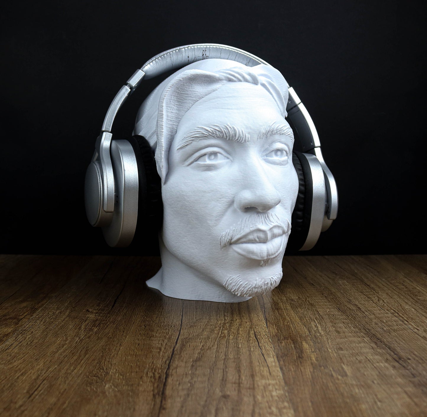 Tupac Shakur Headphone Holder, 2Pac Desktop Decor Headphone 3d Bust Gift