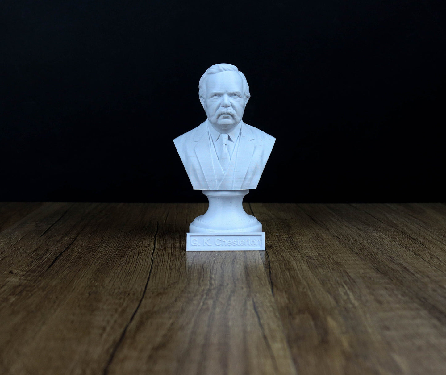 G. K. Chesterton Bust, British Author Sculpture