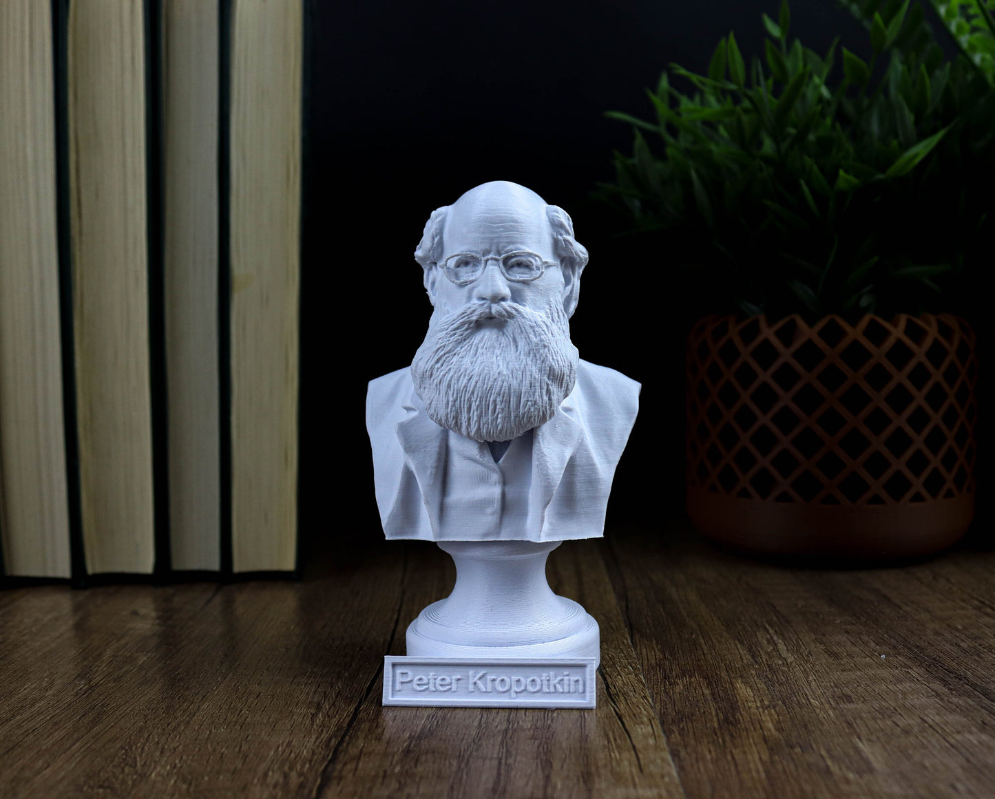 Peter Kropotkin Bust, Russian Anarchist and Geographer Statue, Anarchist Communism Sculpture