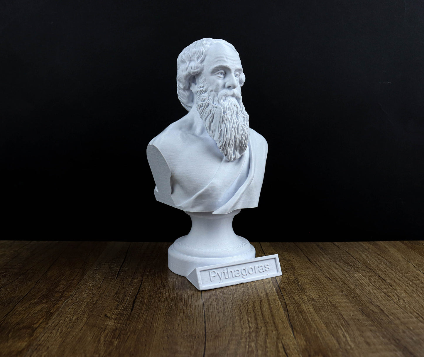 Pythagoras Bust, Ancient Mathematician Statue, Greek Mythology Inspired Sculpture