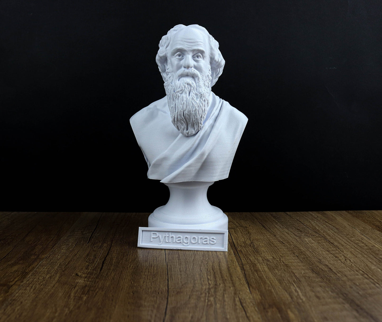 Pythagoras Bust, Ancient Mathematician Statue, Greek Mythology Inspired Sculpture