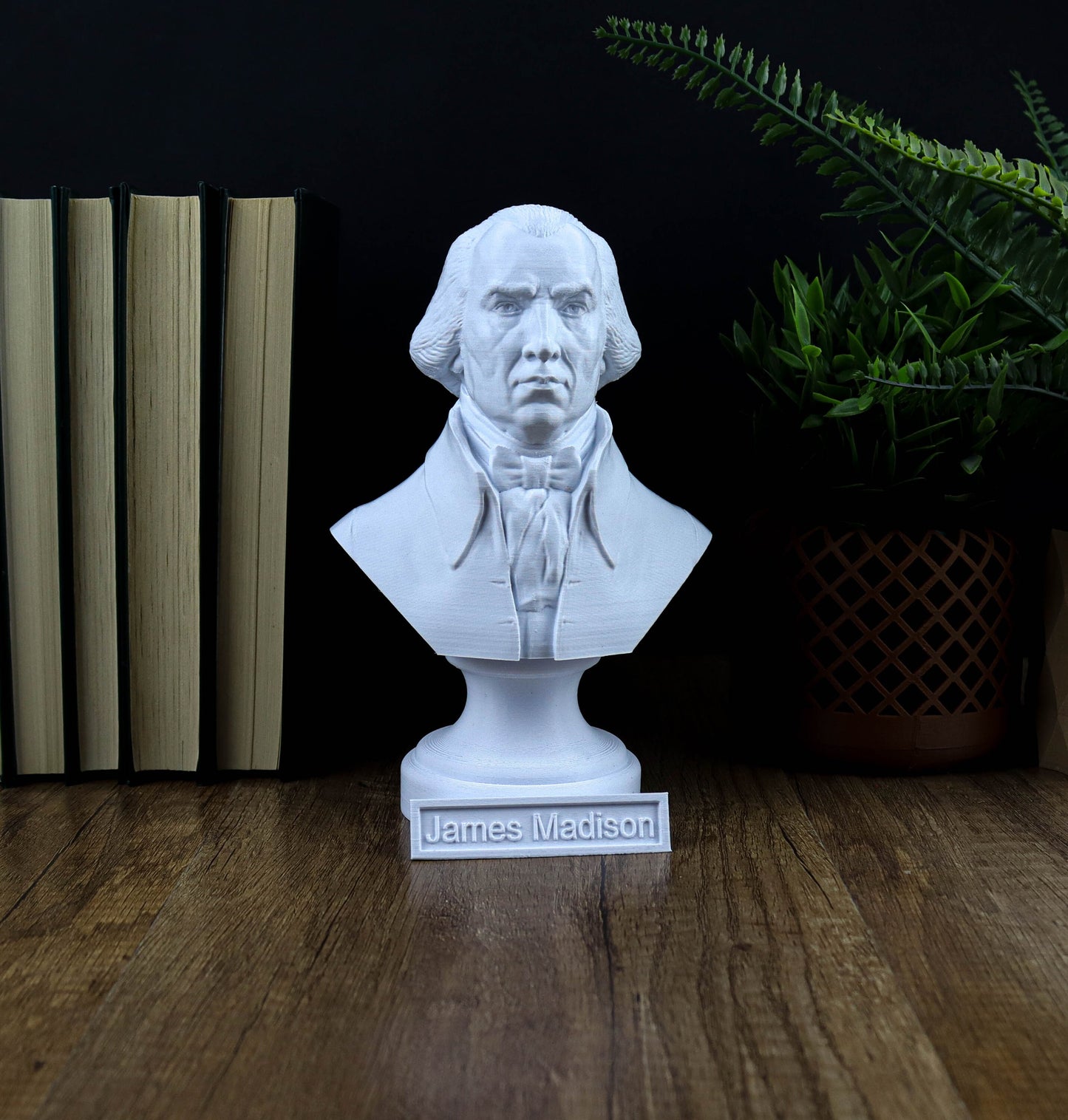 James Madison Bust, Founding Father sculpture, American history decor