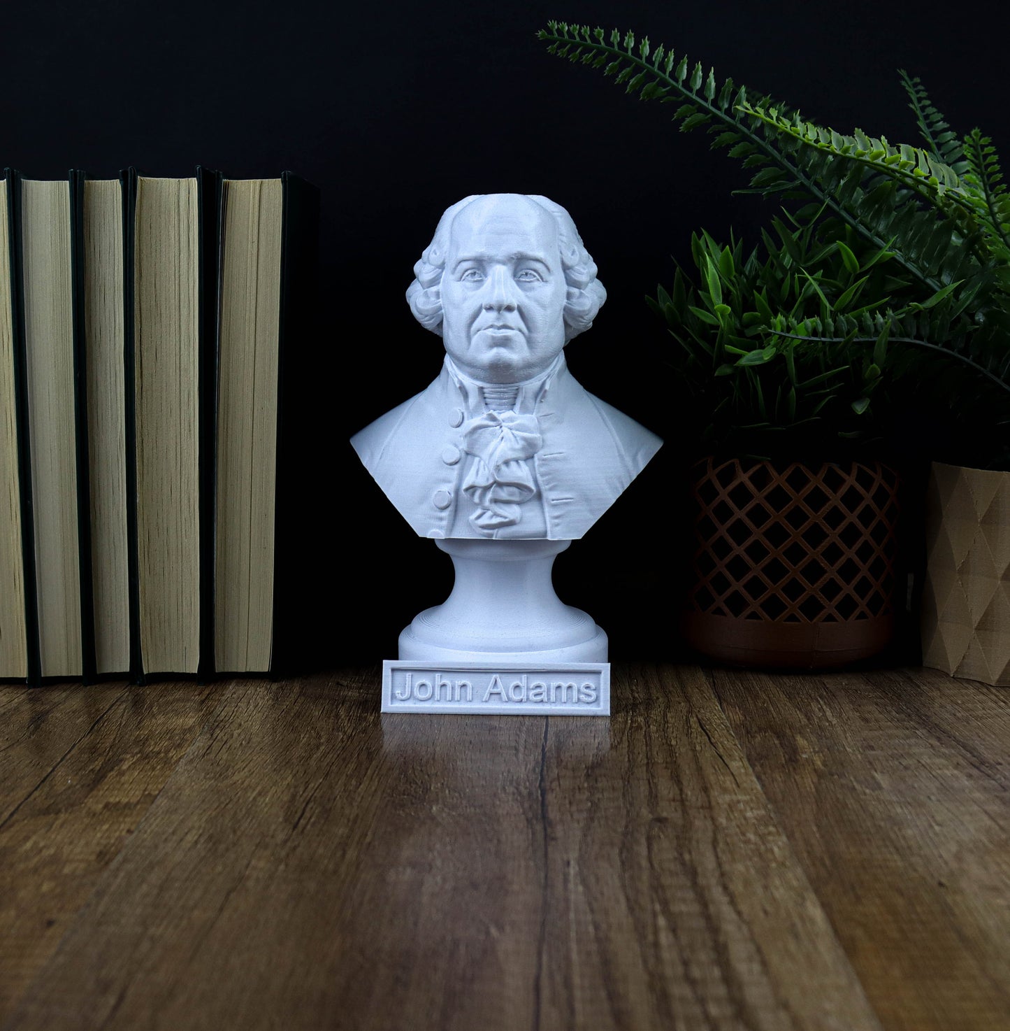 John Adams Bust, Founding Father Sculpture, Second President of the United States Statue