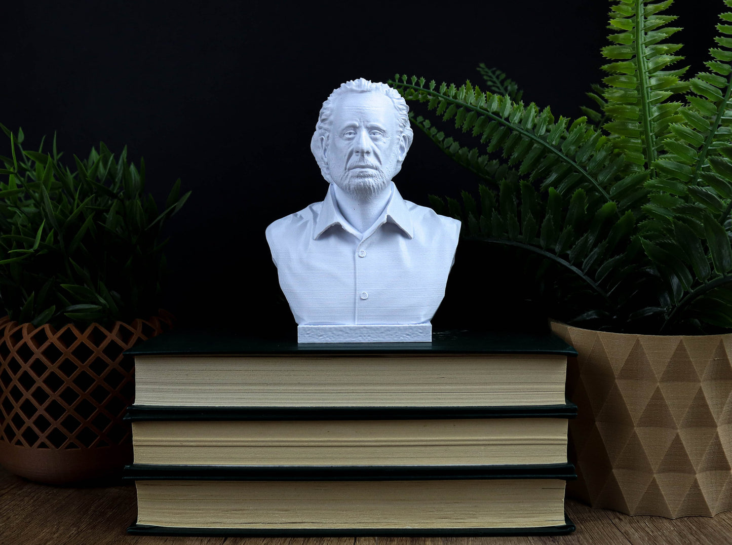 Charles Bukowski Bust, Unique Book Lover Gift Statue