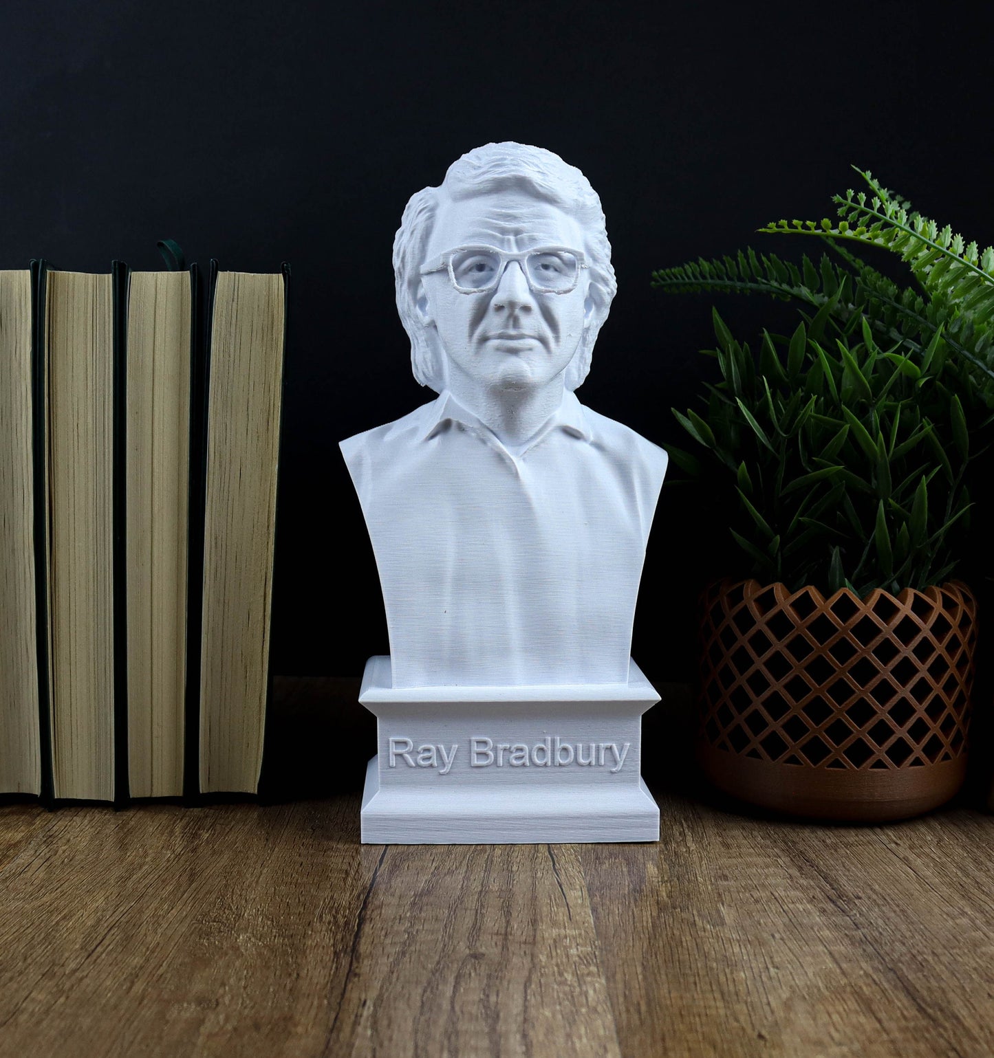 Ray Bradbury Statue Bust