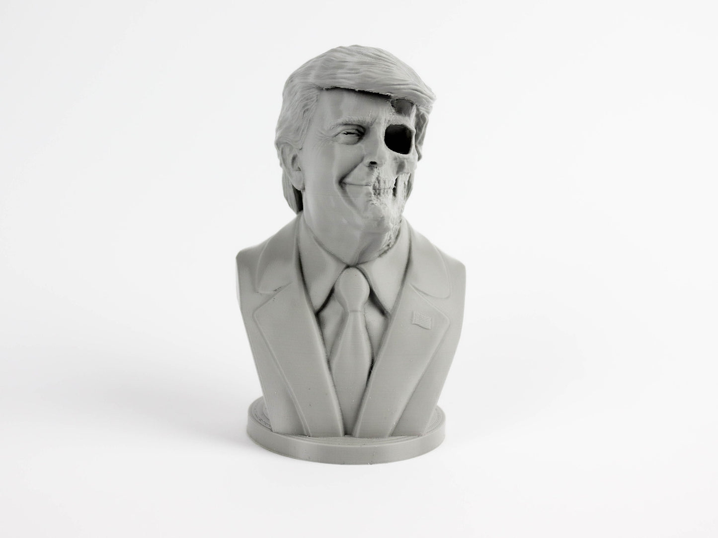 Half Skull Donald Trump Bust Sculpture