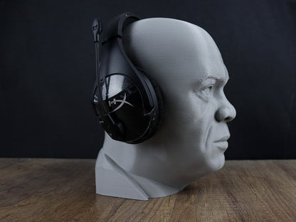 Samuel L Jackson 3d Bust, Headphone Holder Sculpture