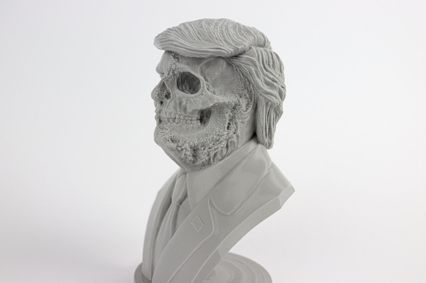 Half Skull Donald Trump Bust Sculpture