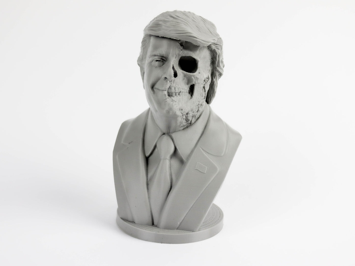 Half Skull Donald Trump Bust Sculpture