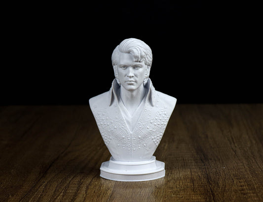 Elvis Presley Bust, The King of Rock and Roll Sculpture