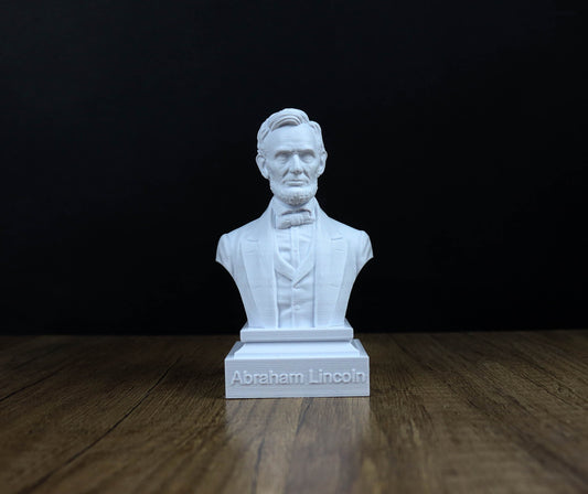 Abraham Lincoln Bust, 16th U.S. President Sculpture, American History Art Decor