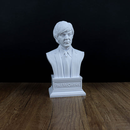 Paul McCartney Bust, The Beatles Statue, Sculpture Decoration