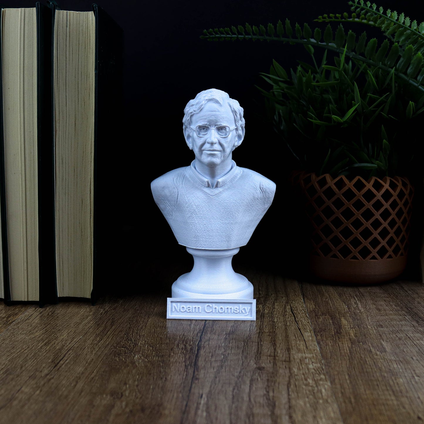 Noam Chomsky Bust, Linguistics Genius Statue, Gift for Intellectuals