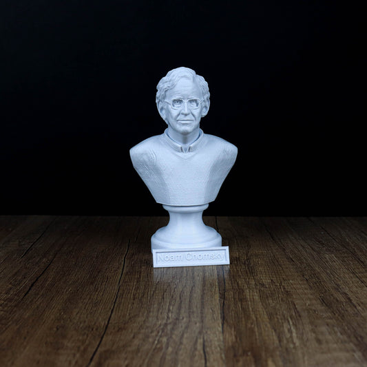 Noam Chomsky Bust, Linguistics Genius Statue, Gift for Intellectuals